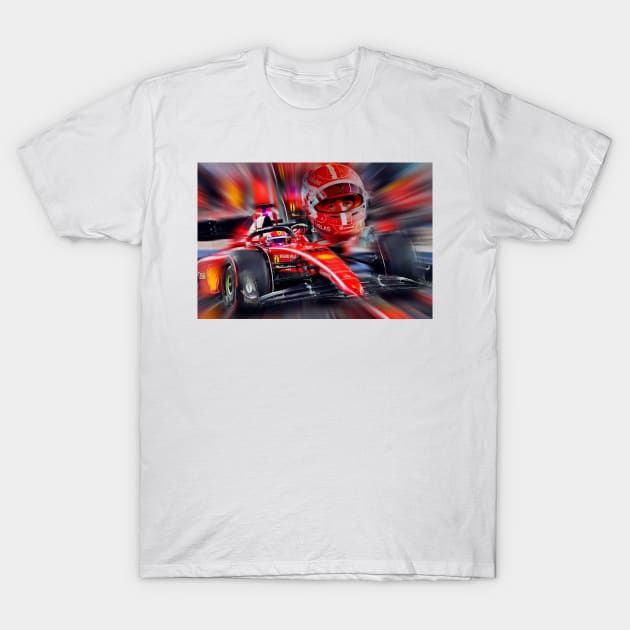 Charles Leclerc Racing 2022 T-Shirt by DeVerviers